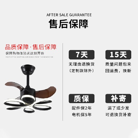 簡約創(chuàng)意三葉電風扇燈全光譜智能變頻小吊扇燈家用客廳臥室風扇燈